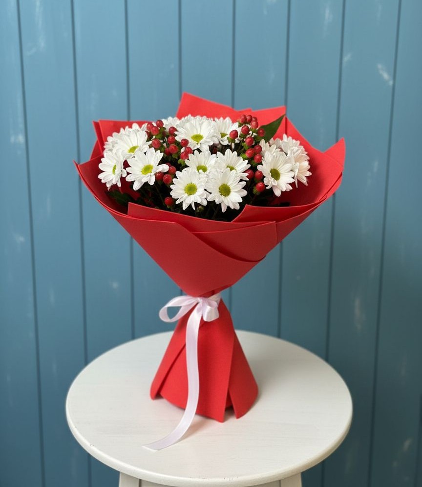 Букет цветов из: Хризантемы в Камышах