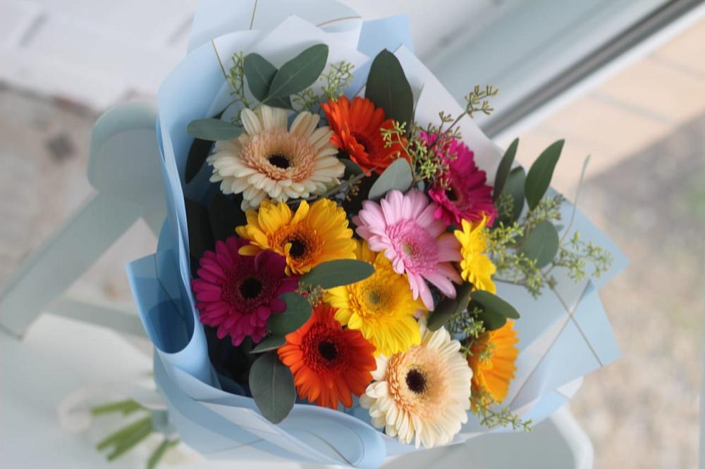 Букет цветов из: Герберы в Камышах