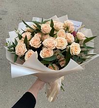 Букет Кремовые розы Латте в Камышах