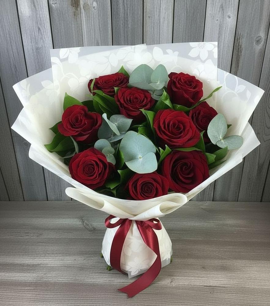 Букет цветов из: Розы в Камышах