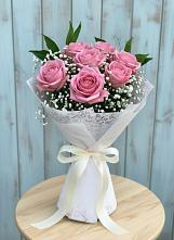 Букет цветов из:  Розы #REPLACE_PRED# Камышах