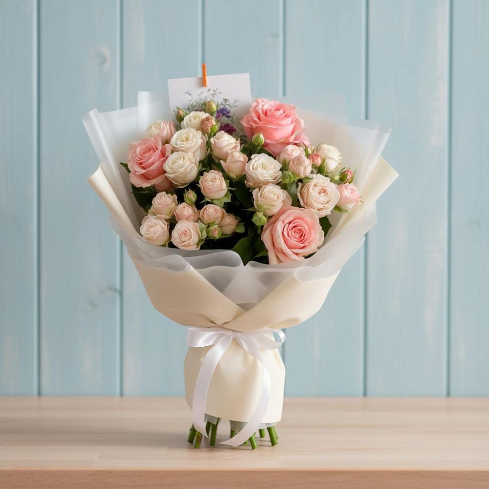 Букет цветов из: Розы в Камышах