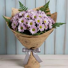 Букет цветов из:  Хризантемы #REPLACE_PRED# Камышах