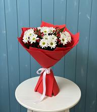 Букет цветов из:  Хризантемы #REPLACE_PRED# Камышах