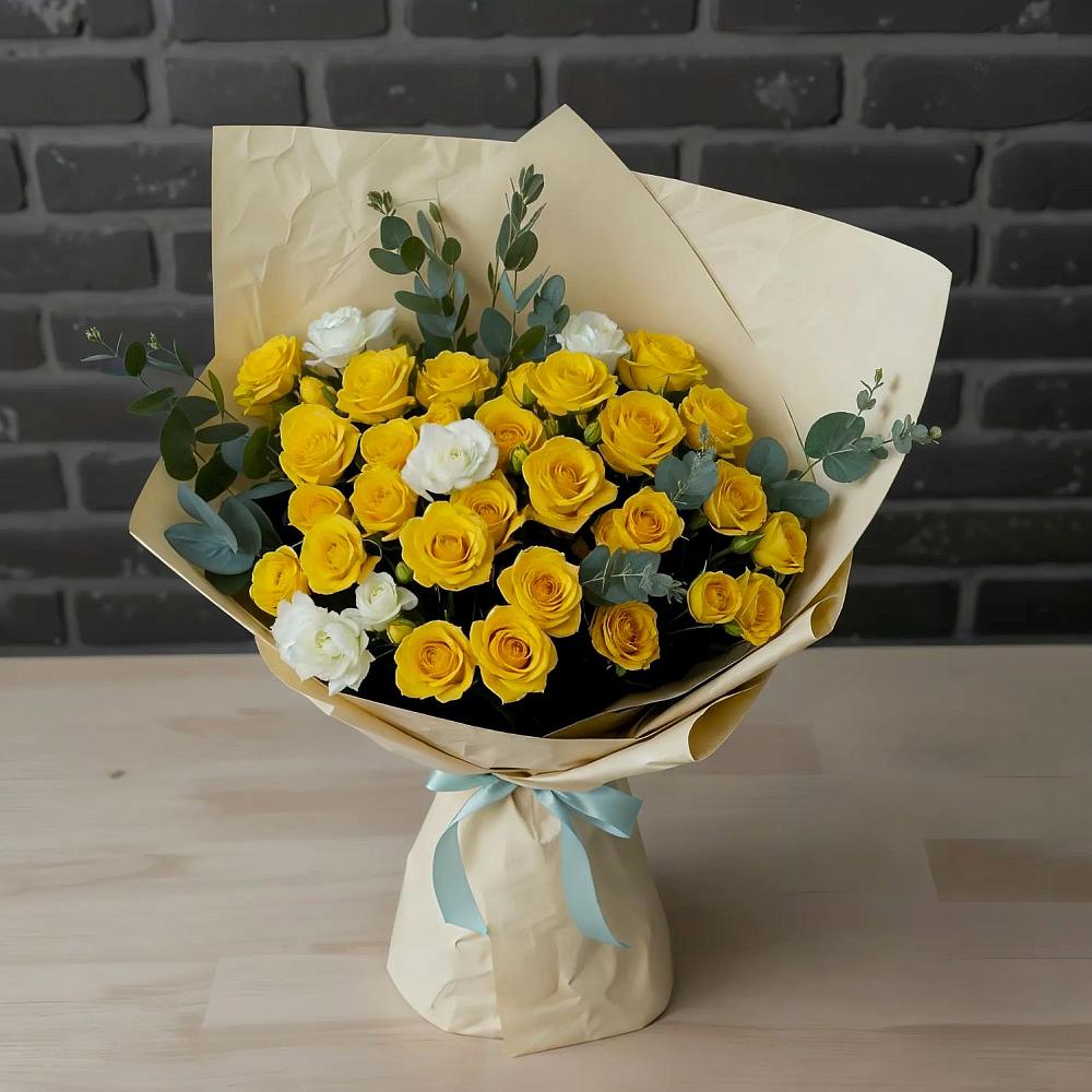 Букет цветов из: Розы в Камышах