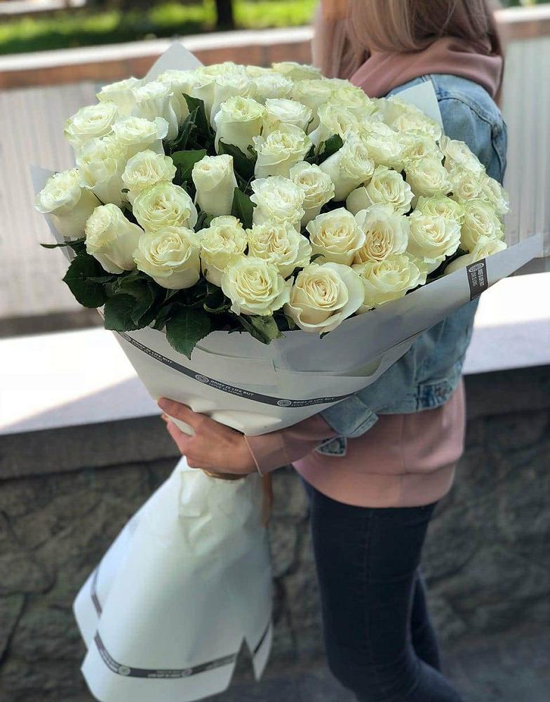 35 Белых роз в Камышах Букет 35 Белых роз в Камышах