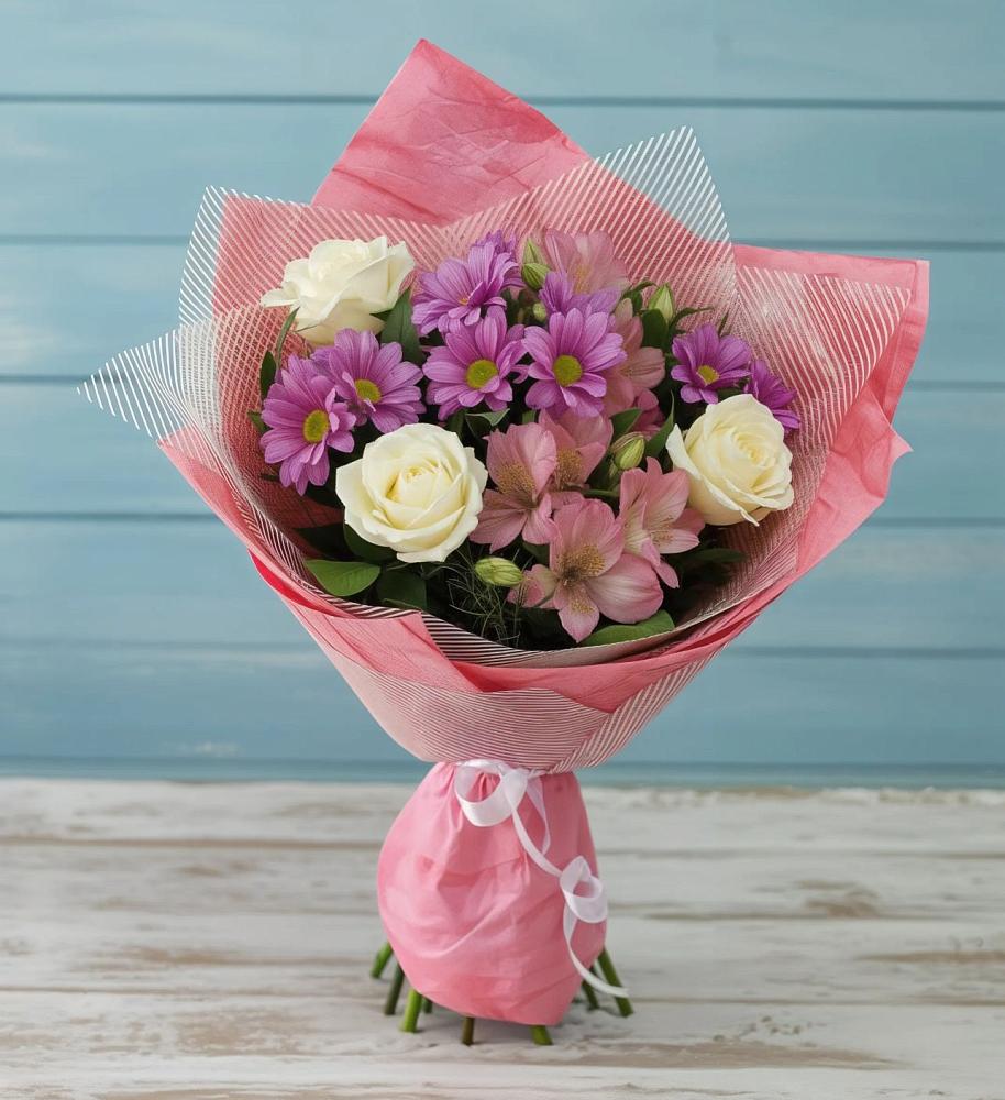 Букет цветов из: Герберы в Камышах