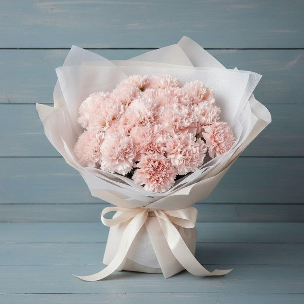 Букет цветов из: Гвоздики в Камышах