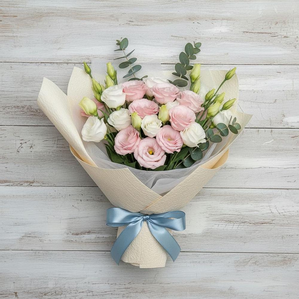 Букет цветов из: Лизиантусы в Камышах